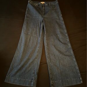 Madewell Emmett full length wide leg jeans adorable 70’s disco denim! ✨👖🛼 ✨